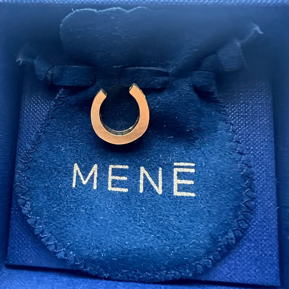 Meme horseshoe 24K pendant